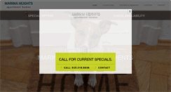 Desktop Screenshot of marinaheightsapartments.com
